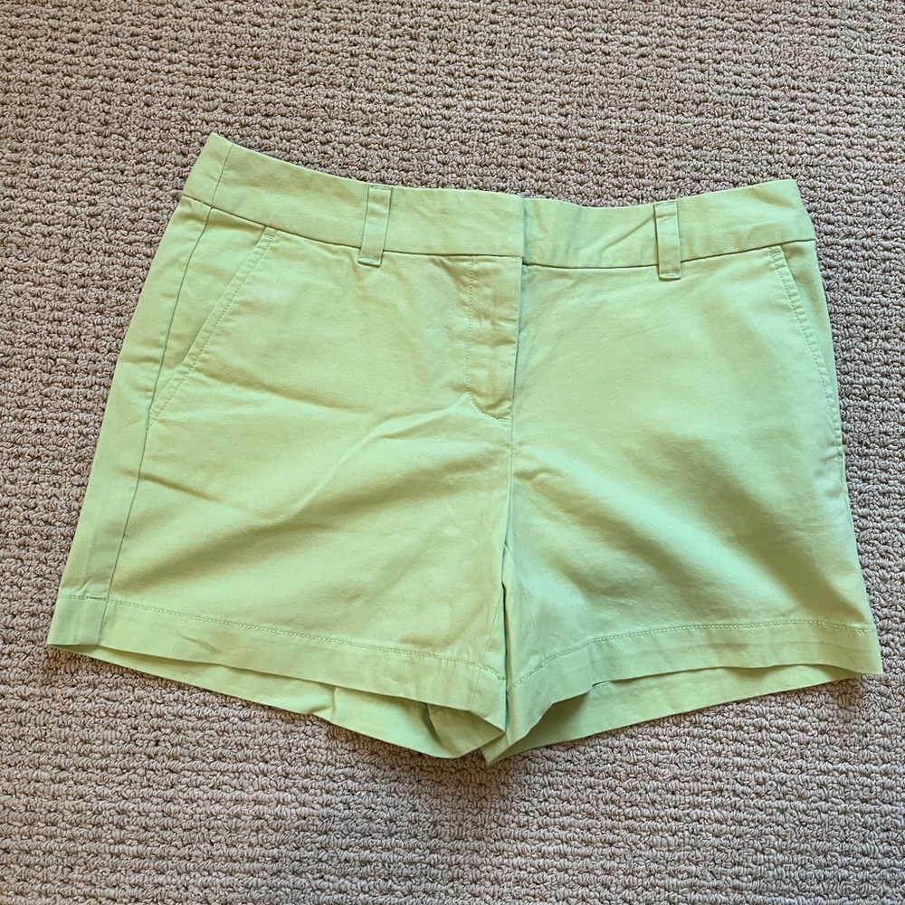 LOFT Green Bermuda Shorts Tailored Fit